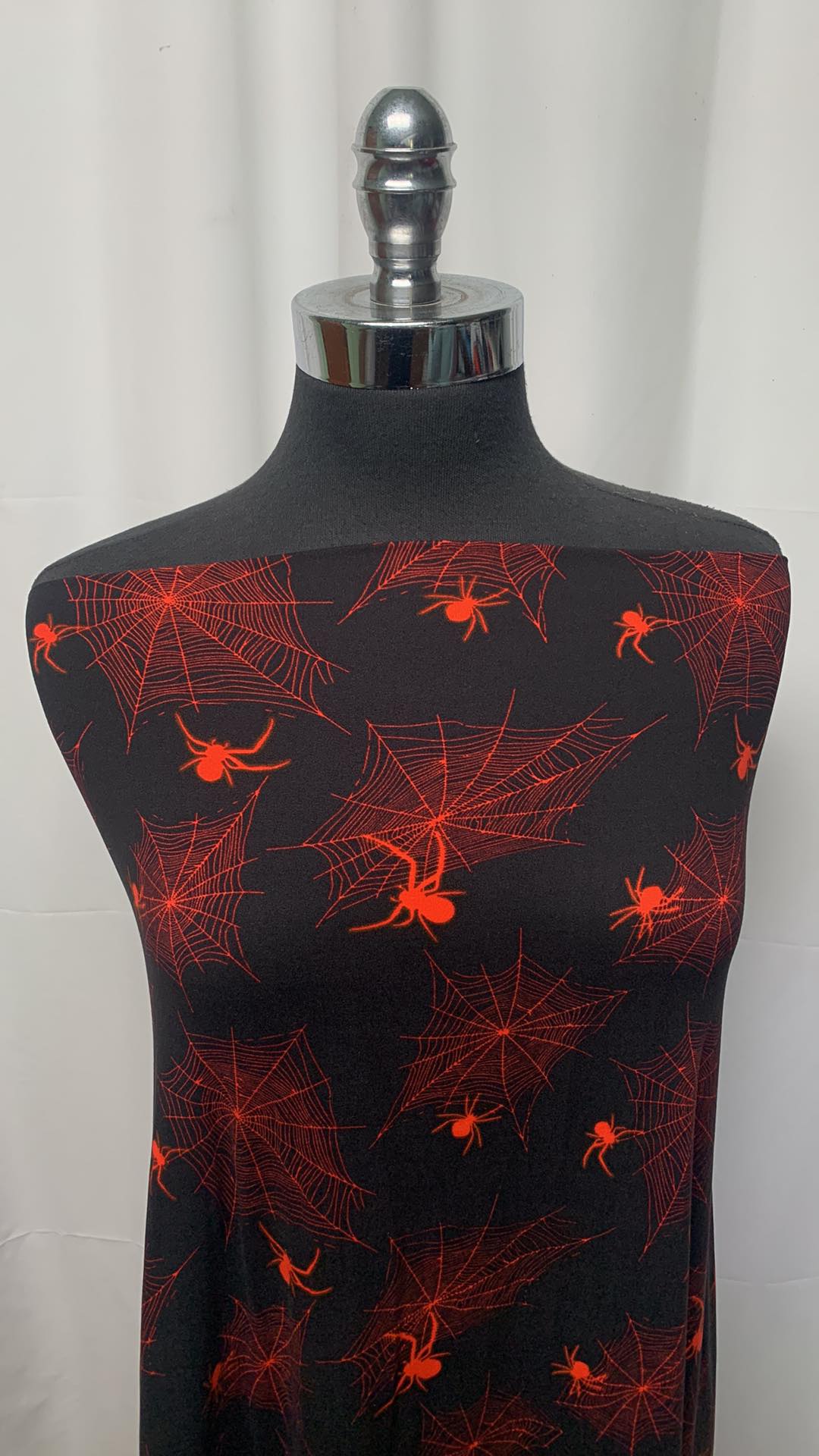 Spider Webs - Double Brushed Poly Spandex - 2 Yard Cut