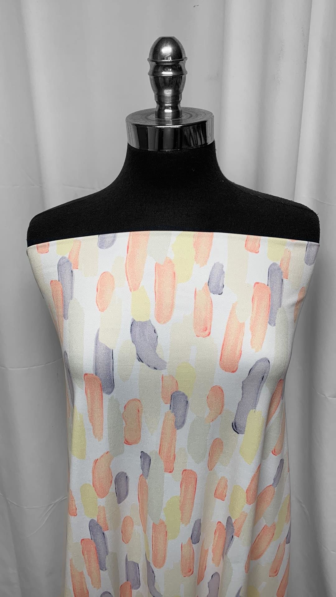 Brushstrokes - Double Brushed Poly Spandex - 2 Yard Cut