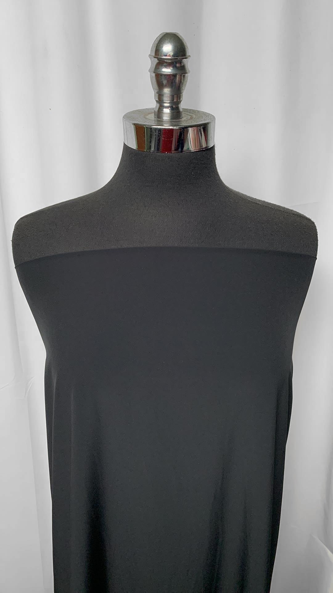 Black - Poly/Spandex Woven - 2 Yard Cut