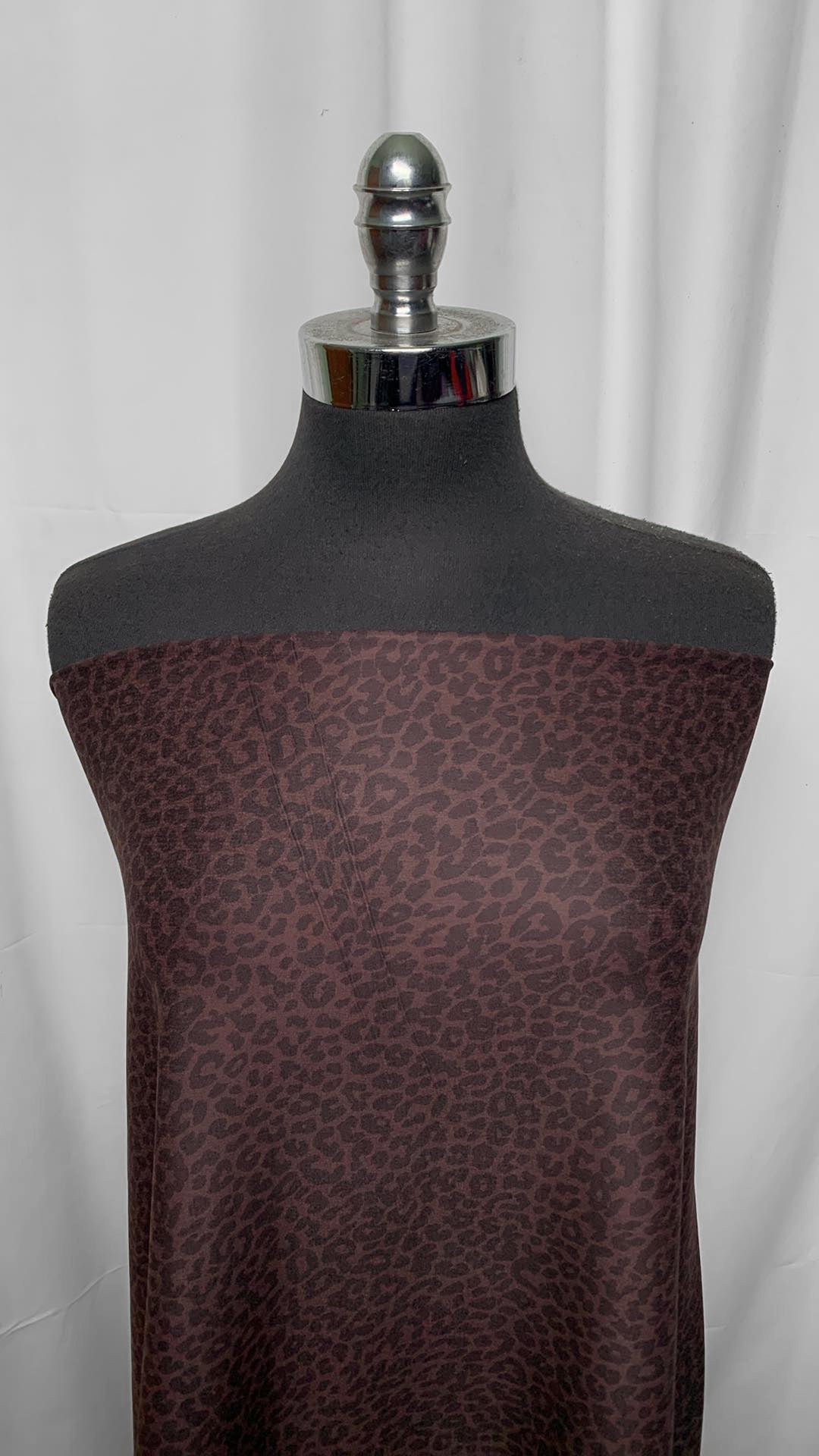 Mocha Leopard - Peached Performance - 1 Yard Cut