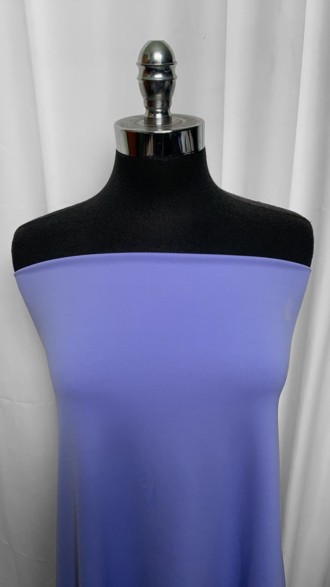 Solid Periwinkle - Nylon/Elastane Interlock (260gsm) - 2 Yard Cut