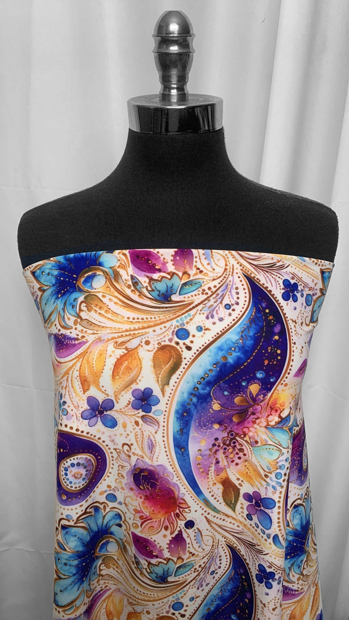 Western Paisley - Glide Nylon/Spandex (300gsm) - 3 Yard Cut