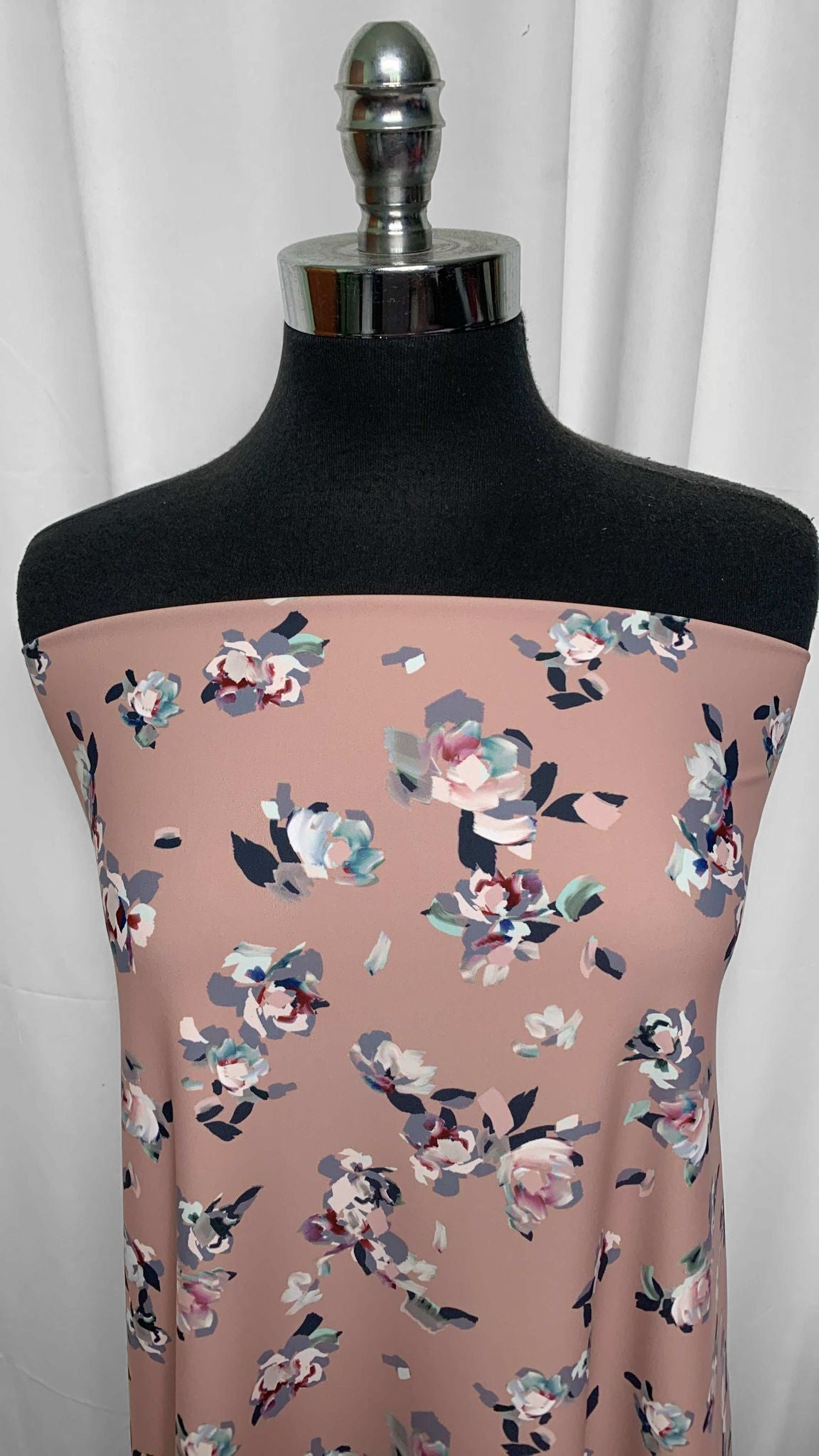 Blush Floral - Yoga Performance - 2 Yard Cut