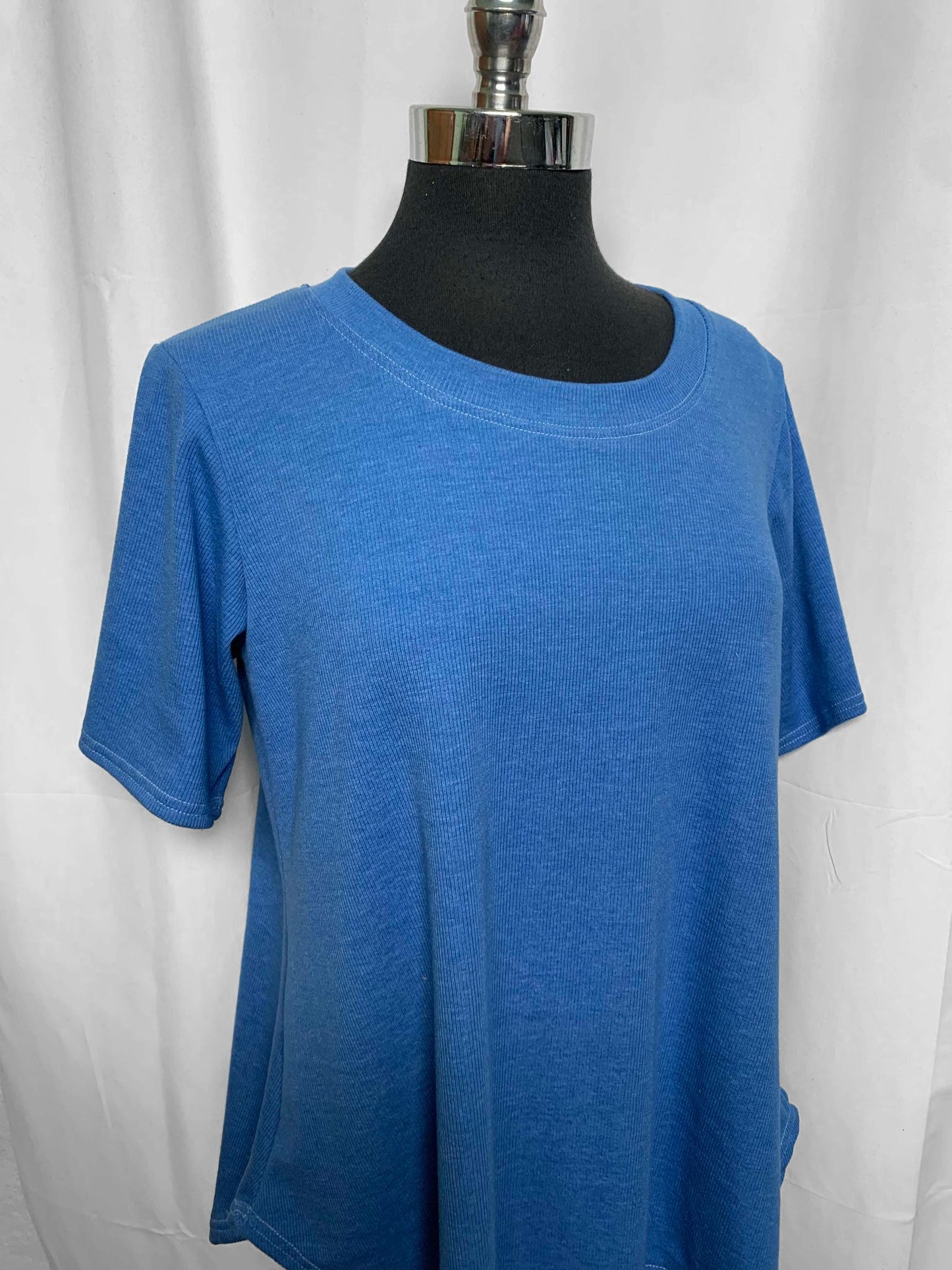 Soft Royal - Poly/Cotton/Rayon/Spandex 2x1 Rib Knit - 2 Yard Cut