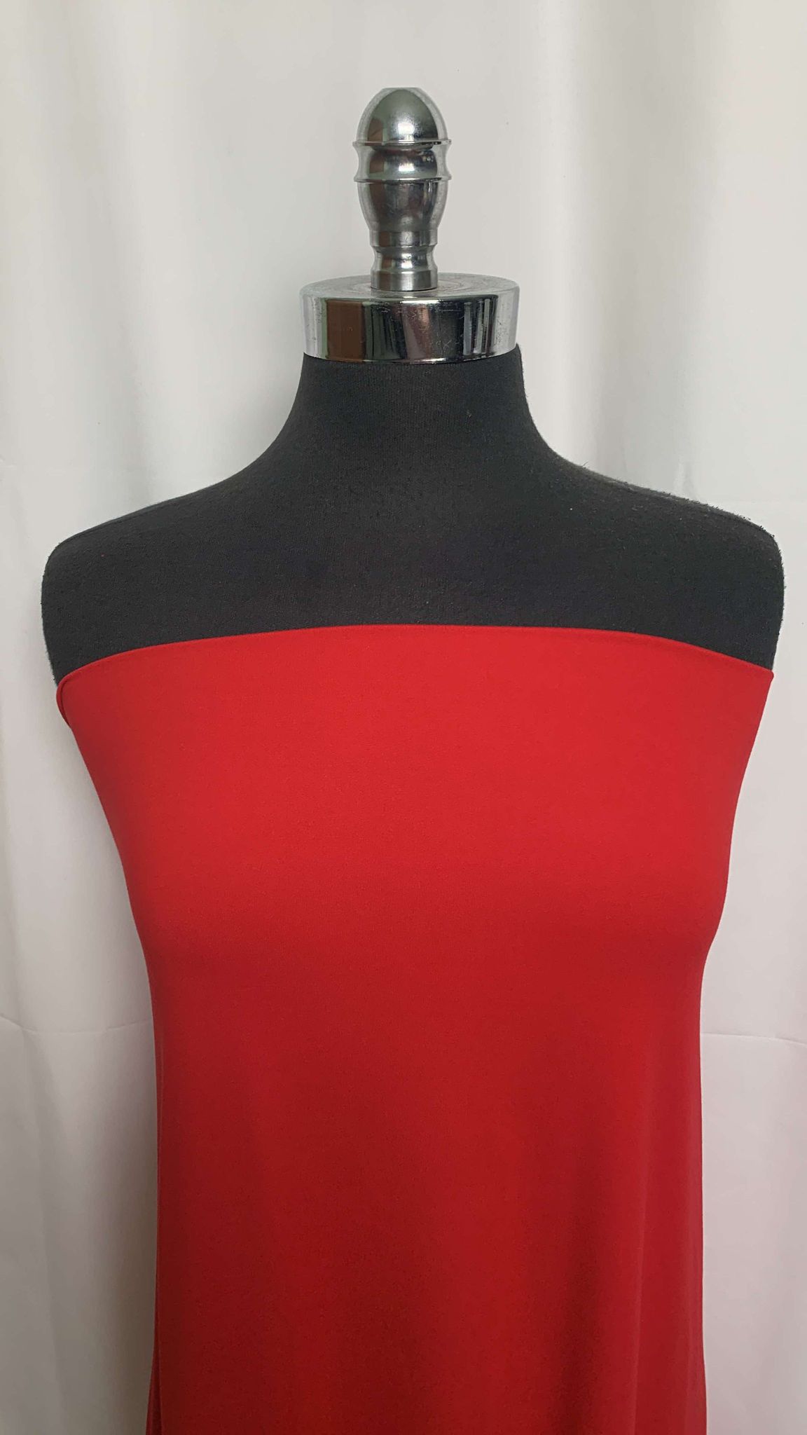 Solid True Red - Double Brushed Poly Spandex - 2 Yard Cut