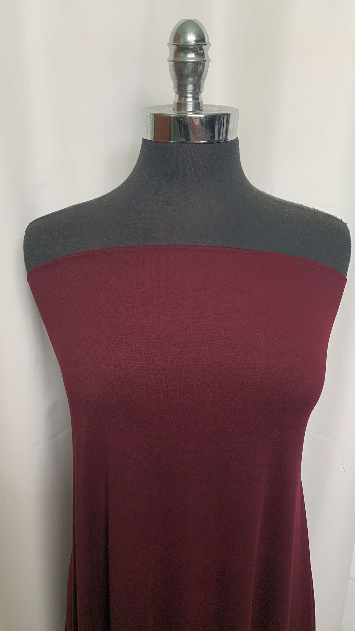 Burgundy - Double Brushed Poly Spandex - 2 Yard Cut