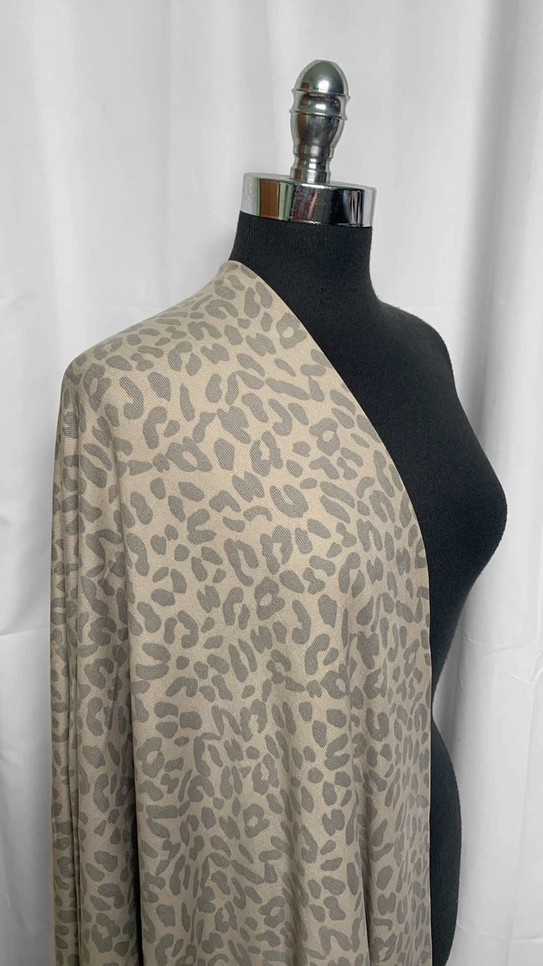 Muted Leopard - Oakley Sweater Knit - 2 Yard Cut