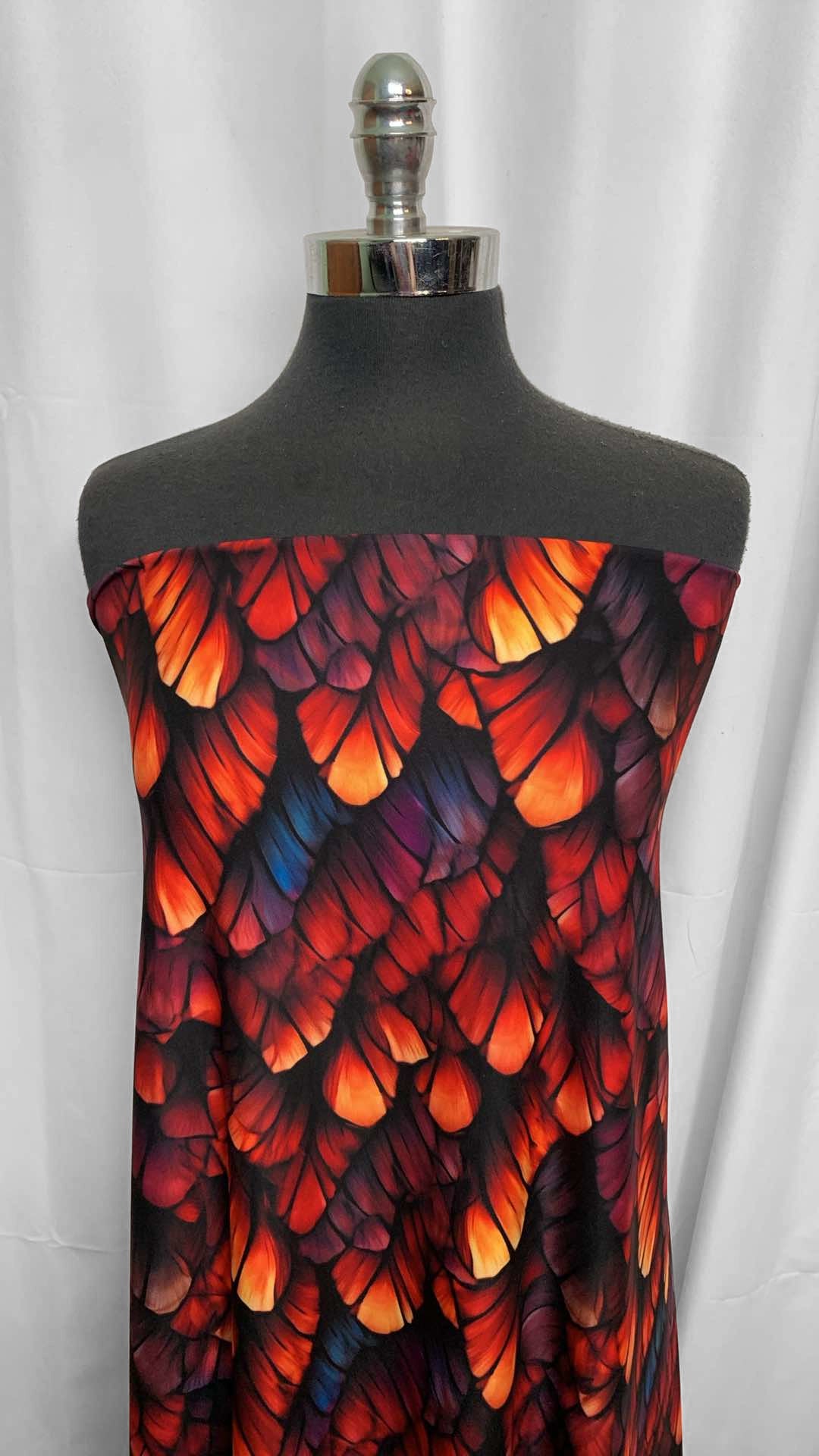 Butterfly Wings - Poly/Spandex Performance - 4 Yard Cut