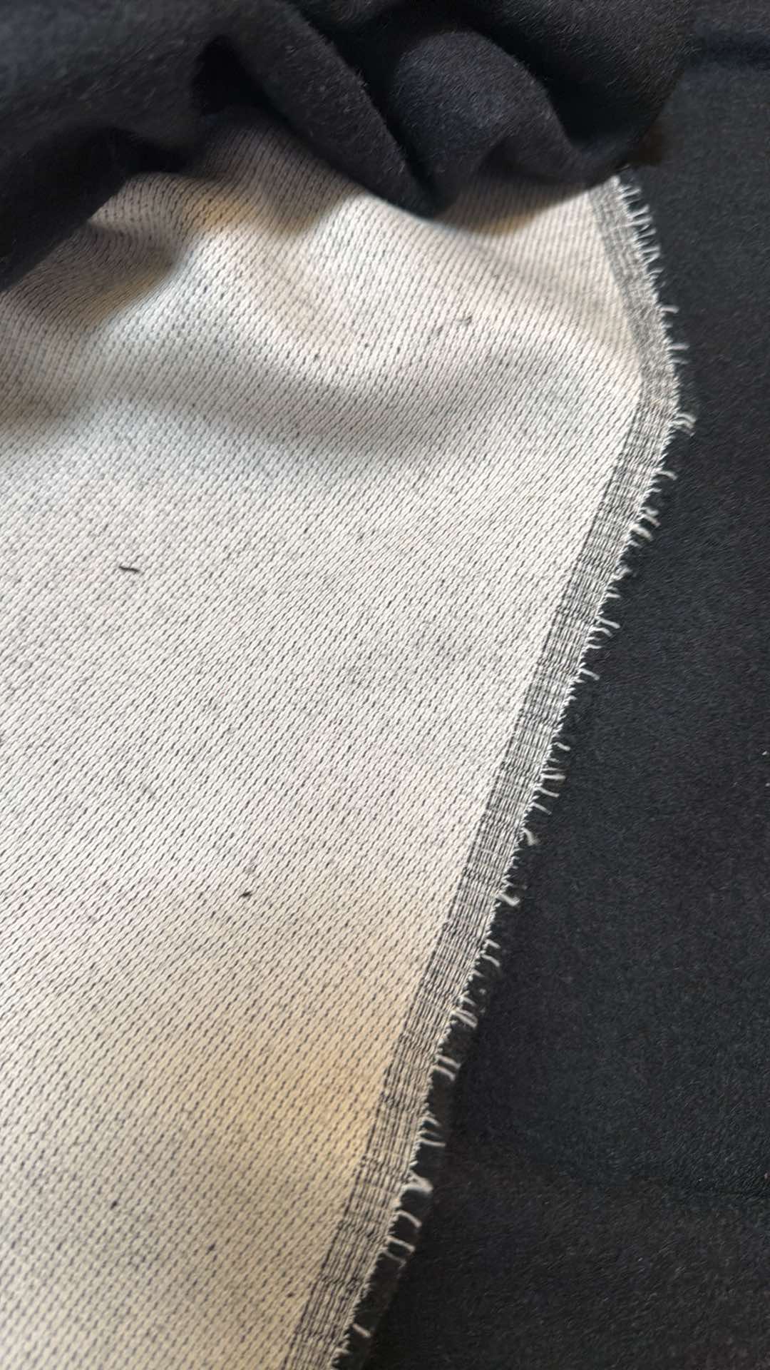 Black - Wool Blend (Coat Weight) - 3 Yard Cut