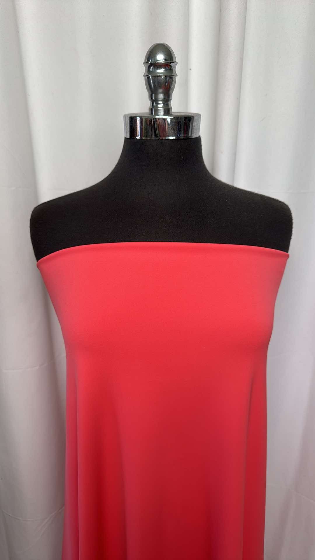Deep Coral - Heavy Wicking Yoga Performance - 2 Yard Cut