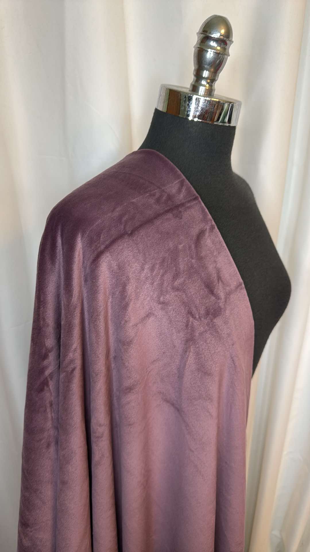 Plum - Velvet Plush - 2 Yard Cut
