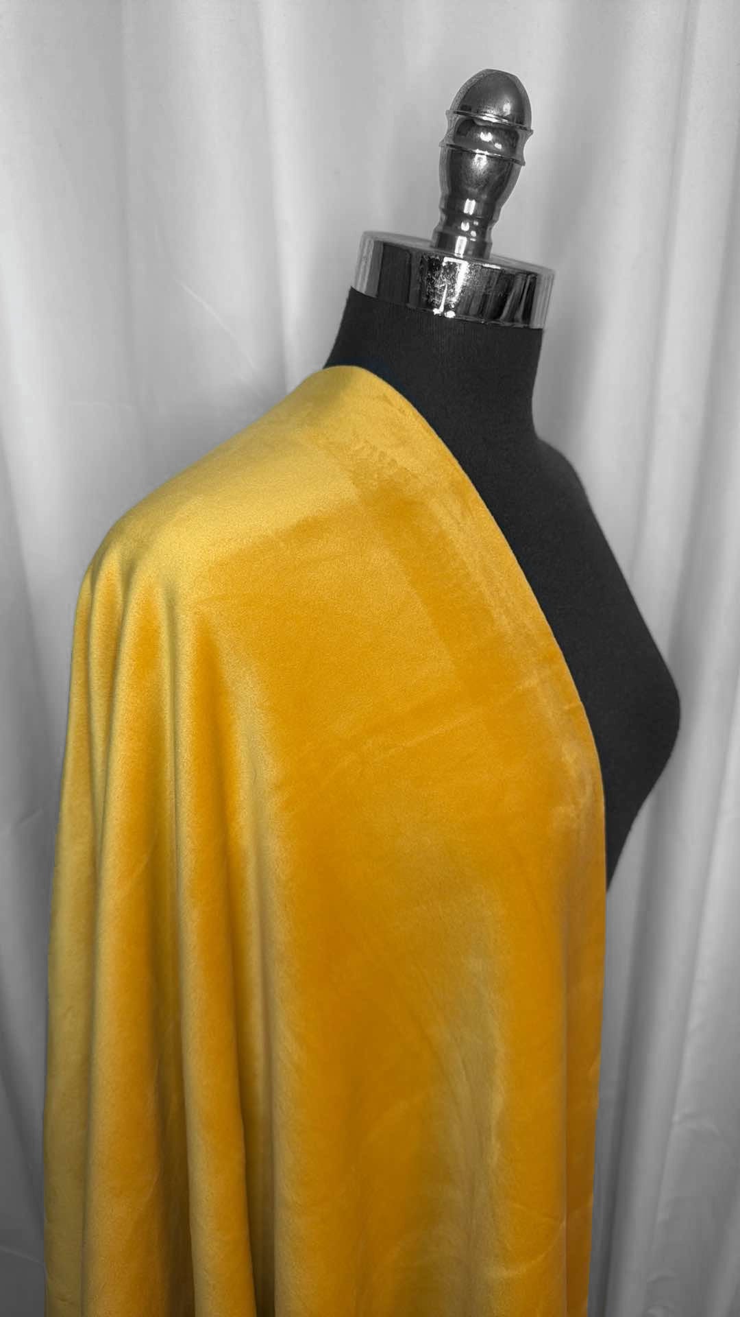Mustard - Velvet Plush - 2 Yard Cut