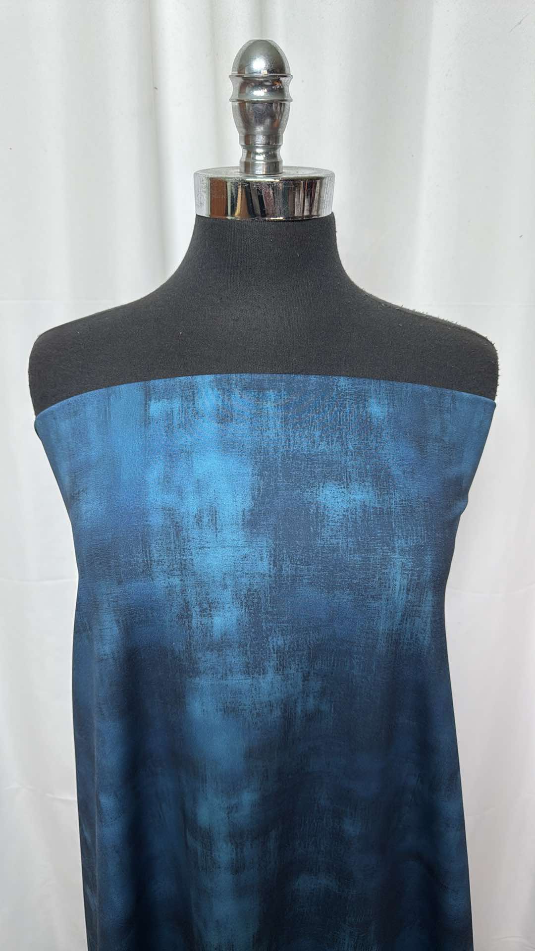Midnight Canvas - 90/10 Poly/Spandex Brushed-Back Performance - 3 Yard Cut