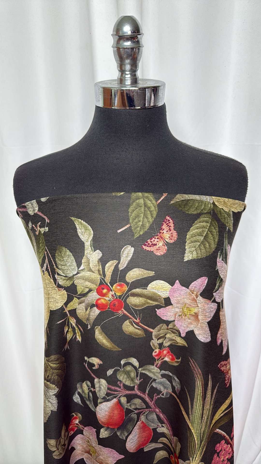 Fruity Floral - Peached Performance - 2 Yard Cut
