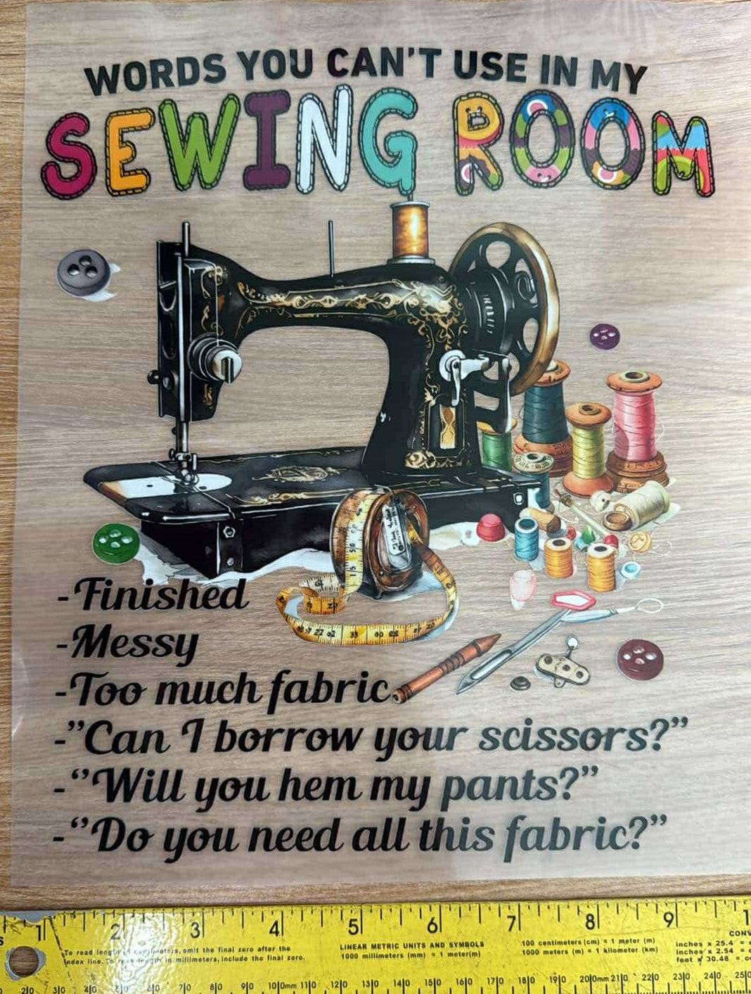 Words You Can't Use - Iron On Decal - Sold Individually