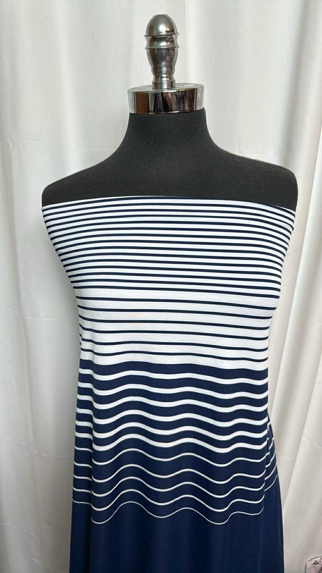 107 (Stripes run vertically) - Nylon/Spandex - 1.5 Yard Cut