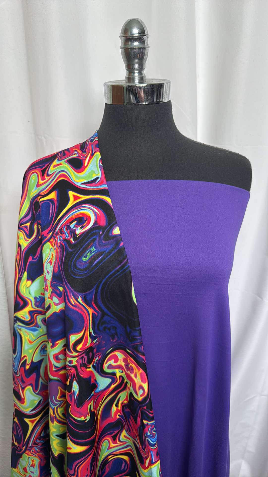 PURPLE/THERMAL IMAGING BUNDLE : 1YD Thermal Imaging Poly Fleece & 1.5YD Purple DBP : A26058