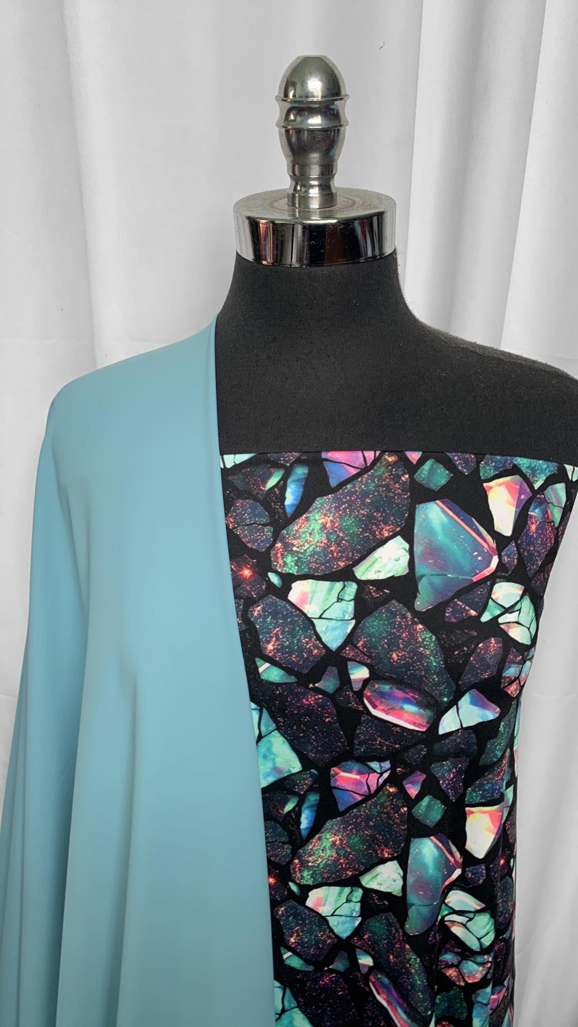 OPAL BUNDLE : 2YD Opal P/S PF & 2YD Solid Microfiber Woven (No Stretch) : A25540