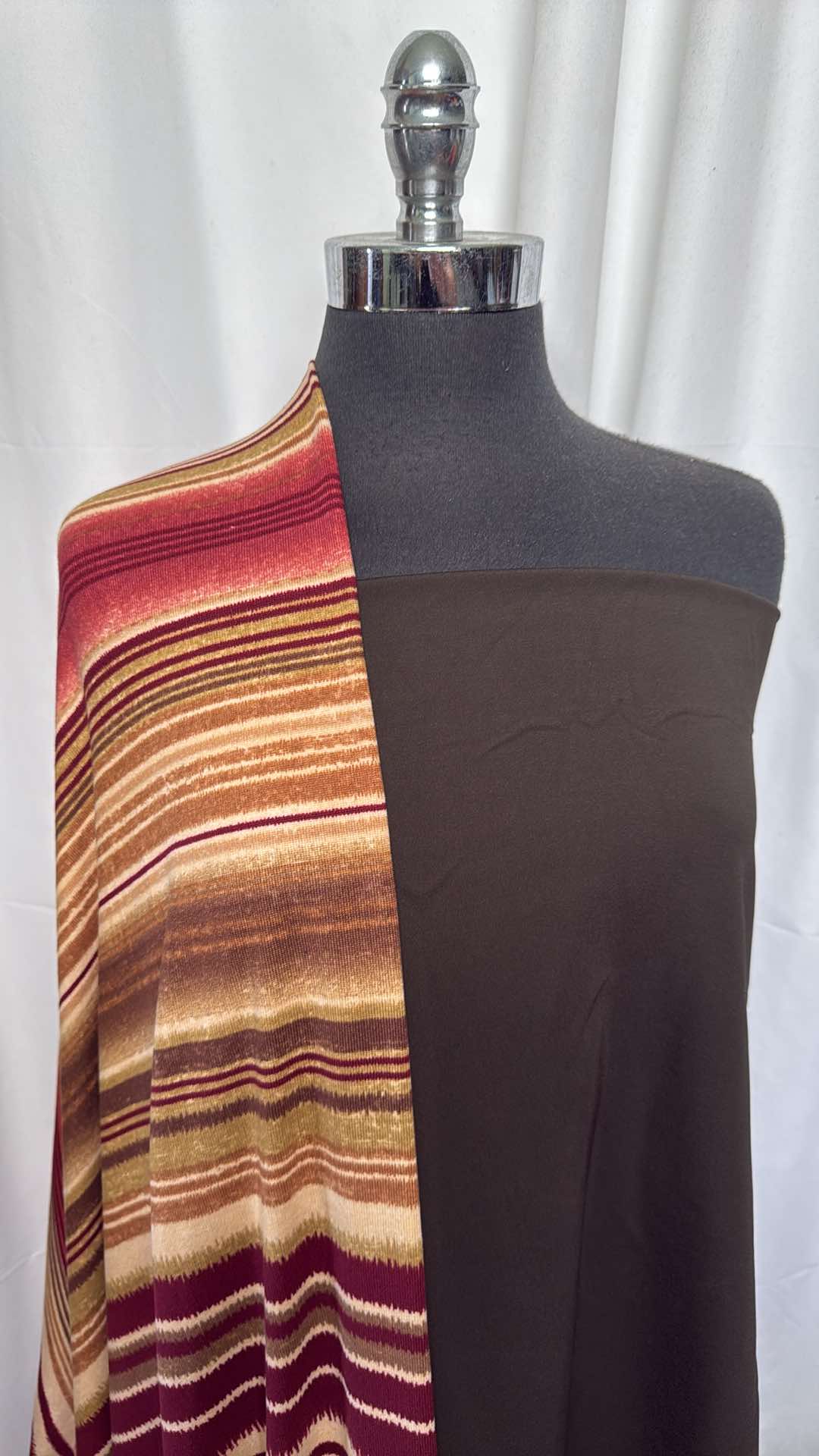 OLIVE/STRIPE BUNDLE : 2YD Olive Japanese Ponte & 2YD Stripe Oakley SK : A26112