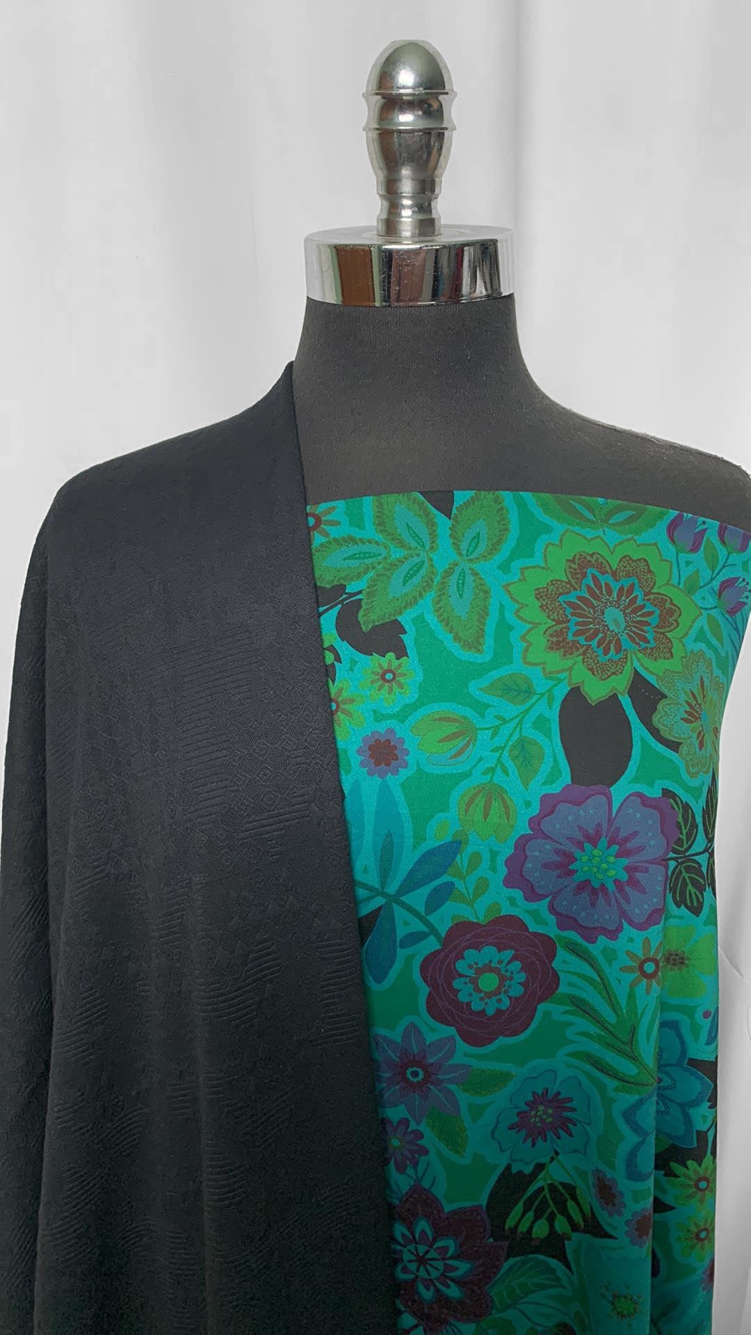 JACQUARD/FLORAL BUNDLE : 2YD Textured Brushed-Back Jacquard PF & 2YD Floral Yoga PF : A2112