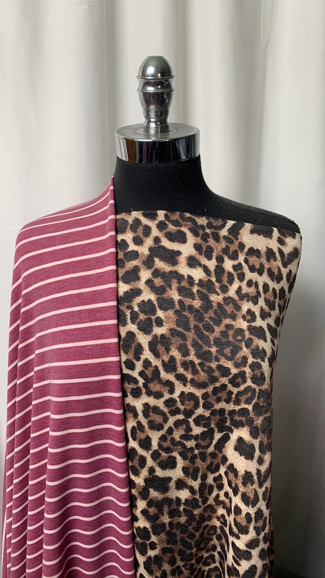 MAGENTA STRIPE/LEOPARD BUNDLE : 2YD Magenta Stripe PRS FT & 2YD Leopard PRS FT : A1518