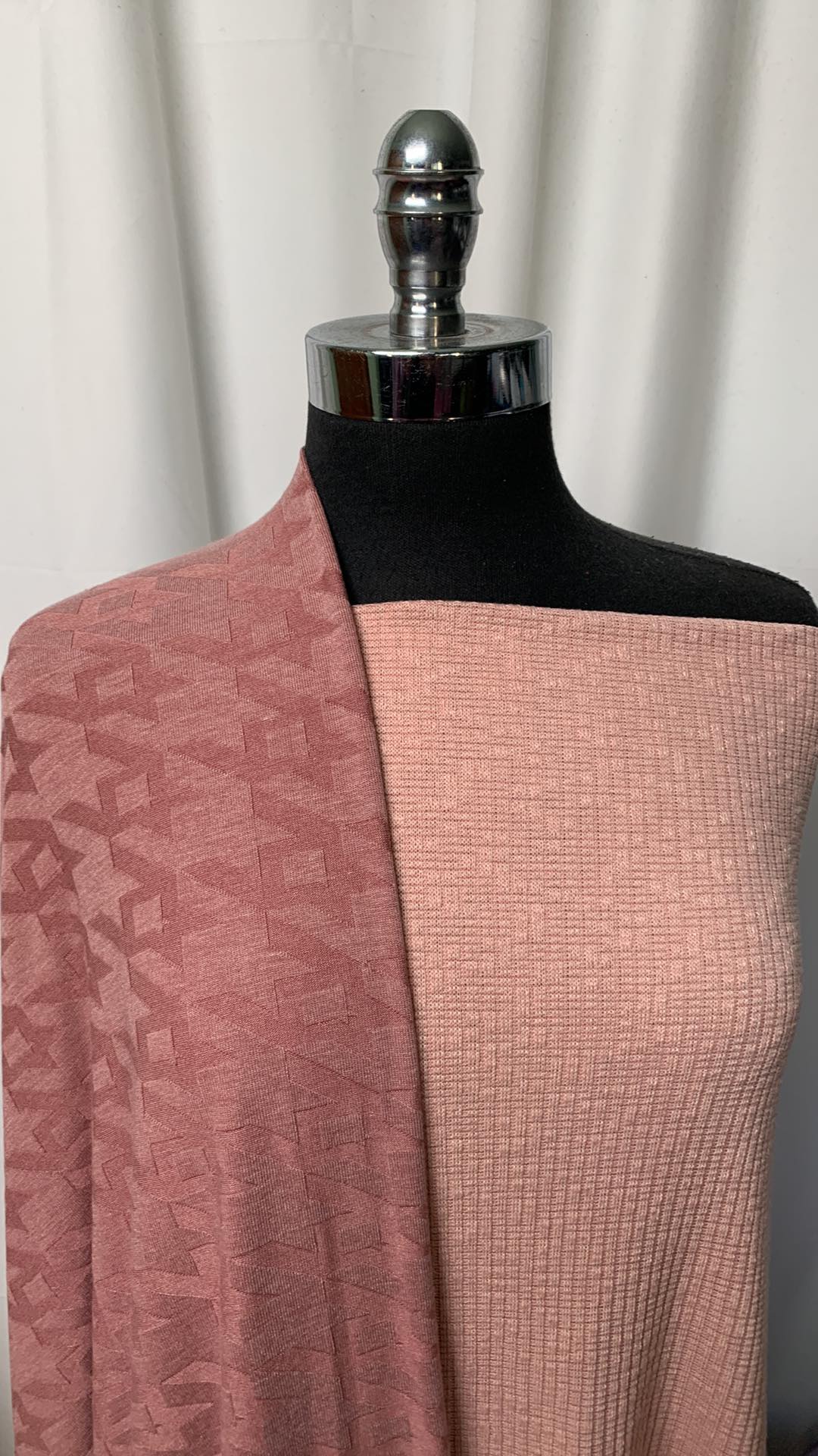 HOUNDSTOOTH/FANCY RIB BUNDLE : 2YD Fancy Rib SK & 2YD Houndstooth SK : A1819