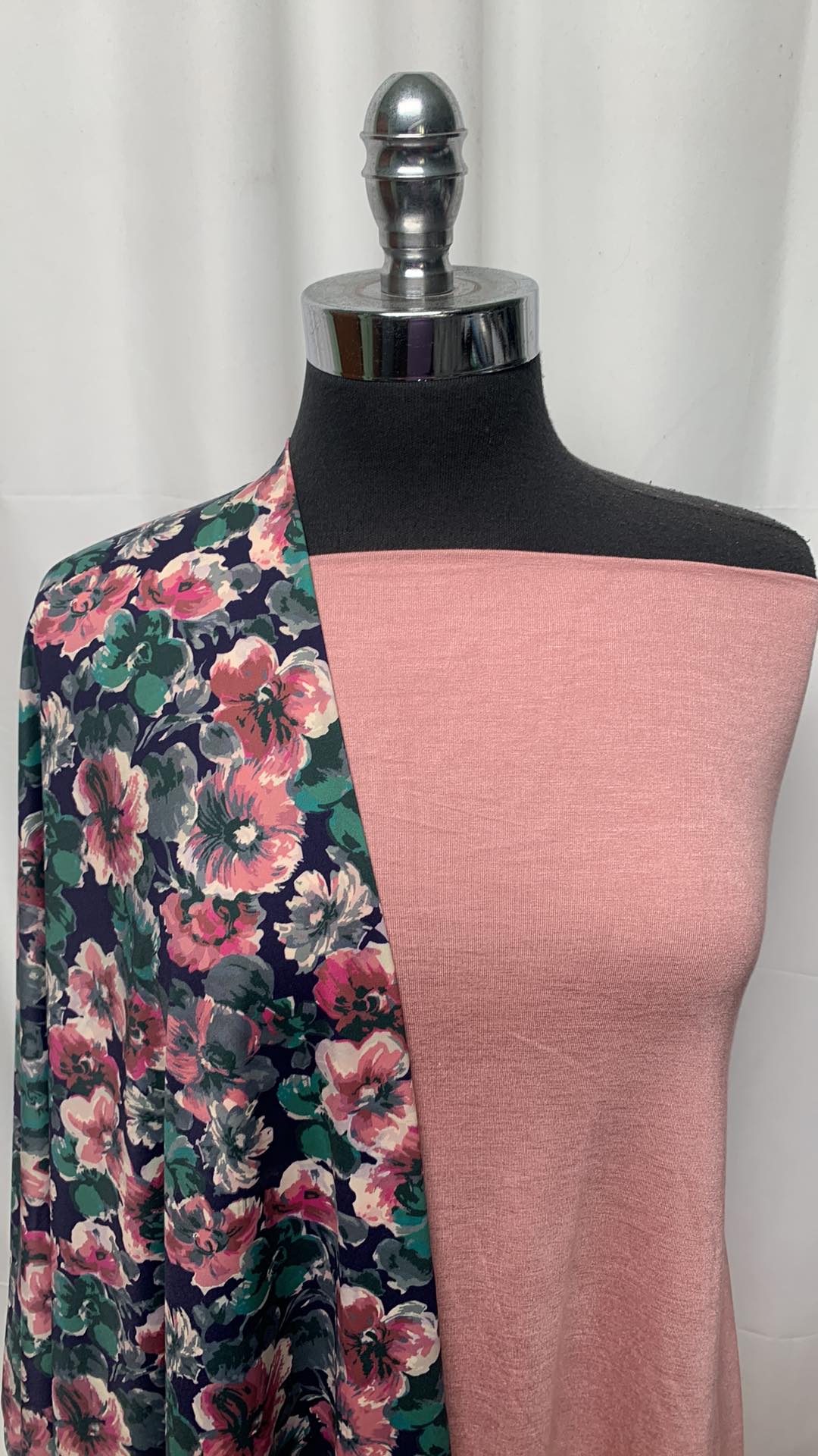 FLORAL/BLUSH BUNDLE : 1.5YD Floral N/S & 2YD Blush R/S : A25263