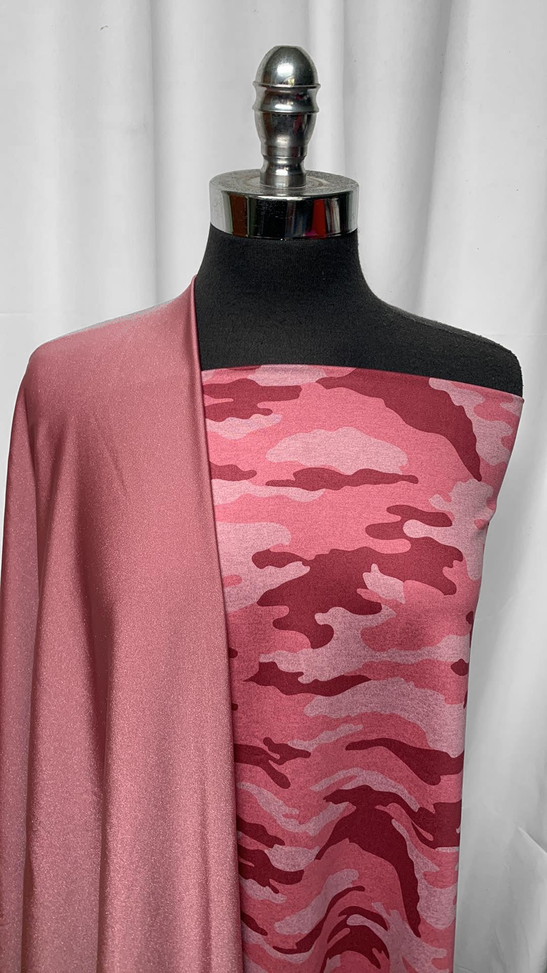 PINK SPARKLE/CAMO BUNDLE : 2YD Pink Camo Peached PF & 2YD Pink Sparkle Yoga PF : A25388