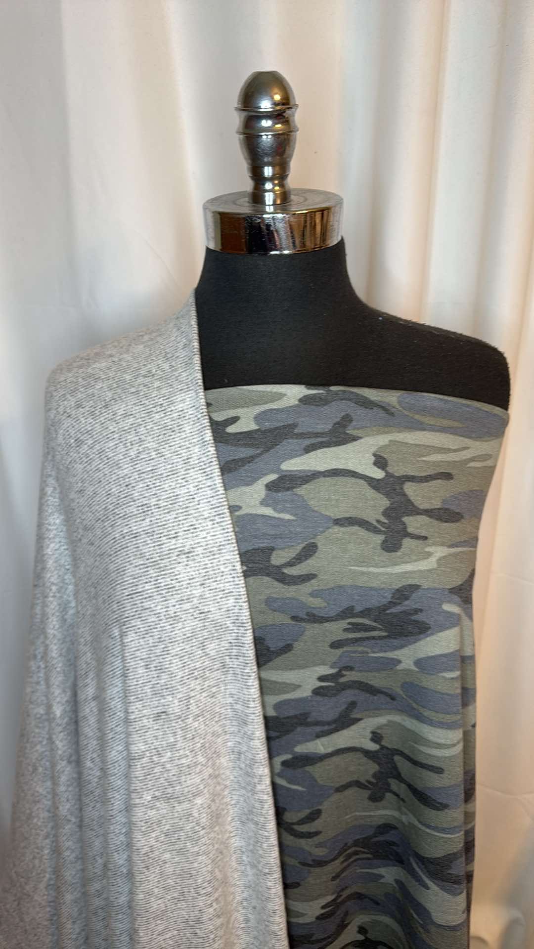GREY/CAMO BUNDLE : 2YD Camo PRS FT & 2YD Grey Brushed Hacci SK : A26748