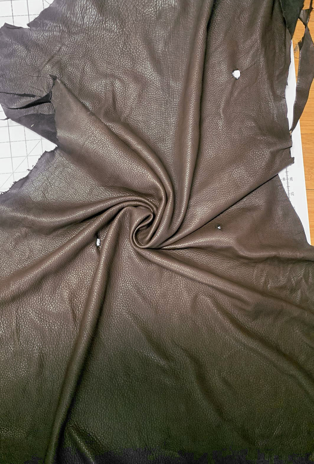 Dark Brown - Deer Skin Hide - Approx. 9-10 Sq. ft - L017
