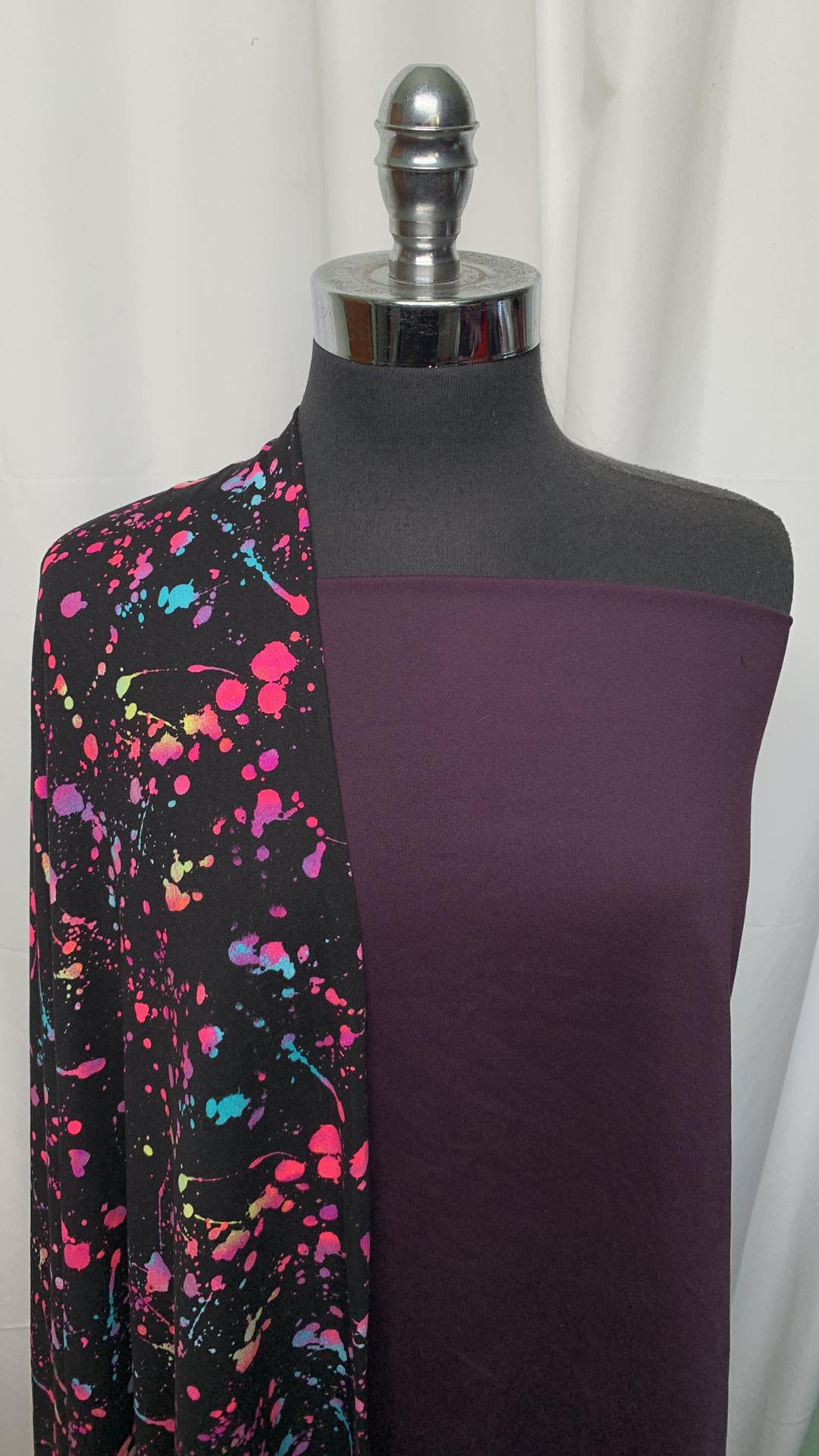 EGGPLANT/SPLATTER BUNDLE : 1YD Eggplant Special Purchase PF & 1YD Splatter DBP : A25443