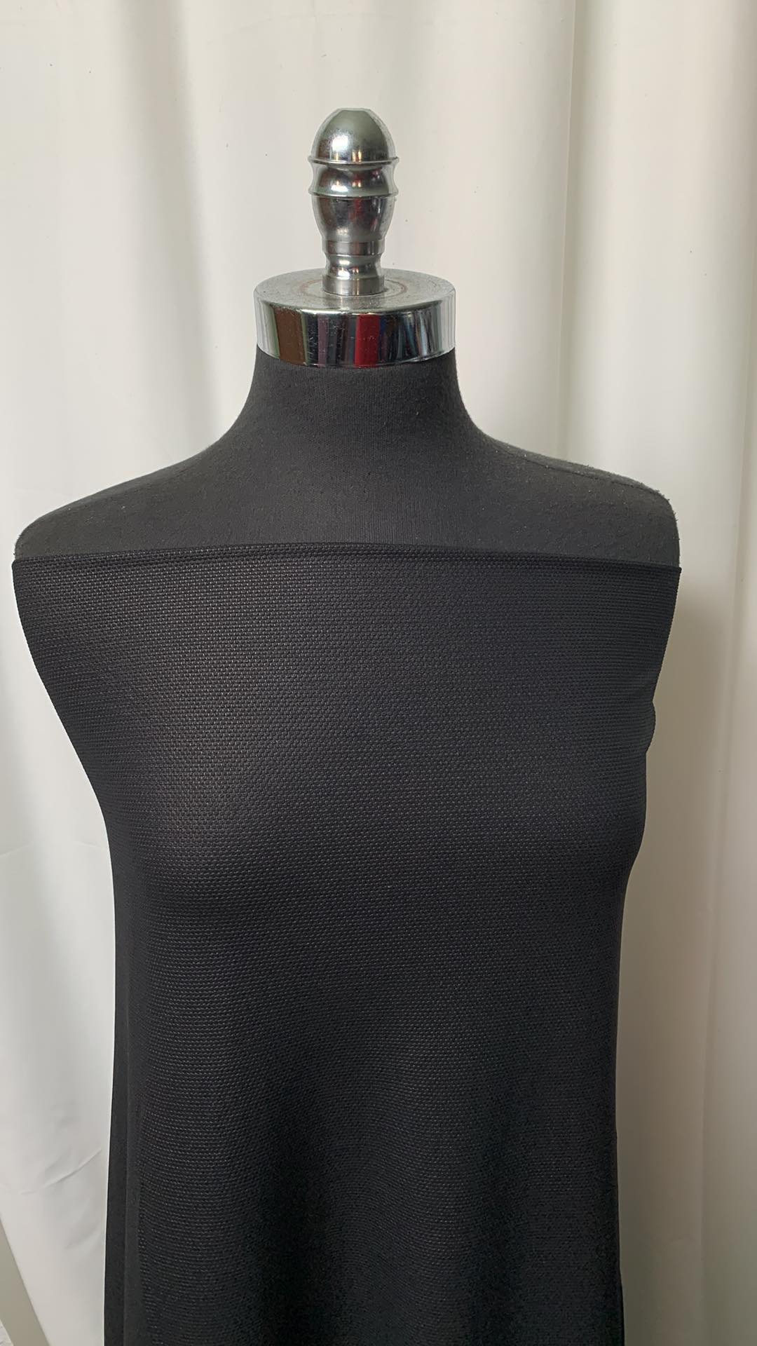 Black w/Subtle Gold Shimmer - Top-Weight Performance - 2 Yard Cut