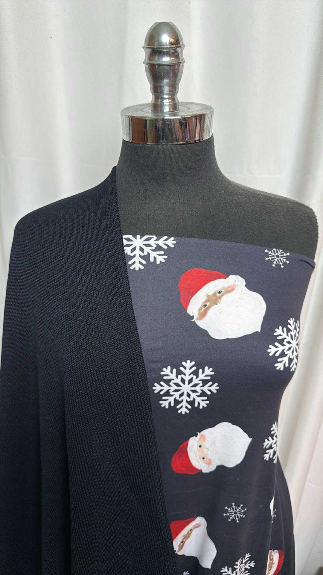NAVY SANTA BUNDLE : 1+YD Navy Santa DBP & 1YD Navy Flatback SK : A28185