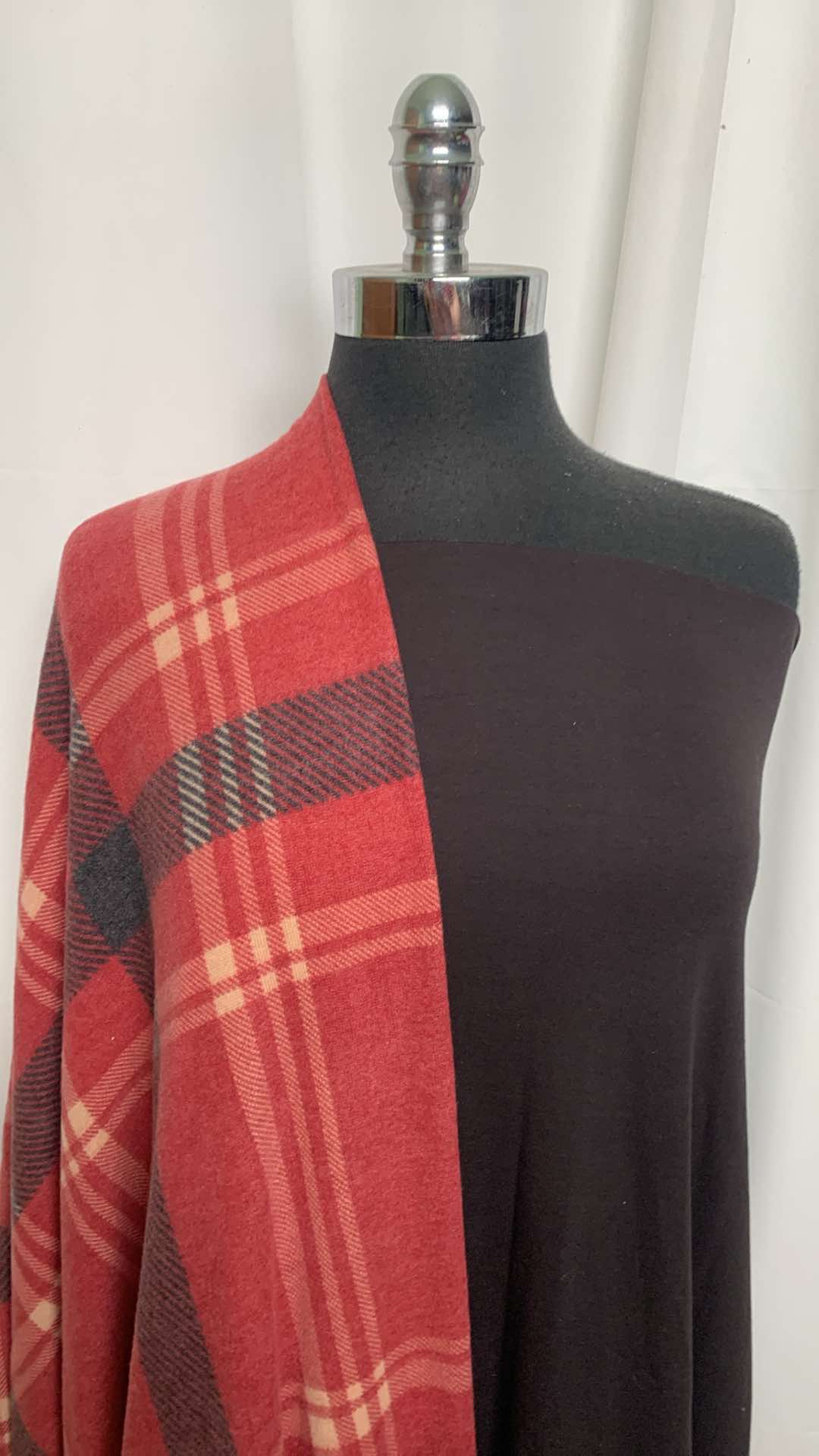 RED PLAID BUNDLE : 2YD Solid Supima Interlock & 2YD Plaid Brushed Hacci SK : A25859