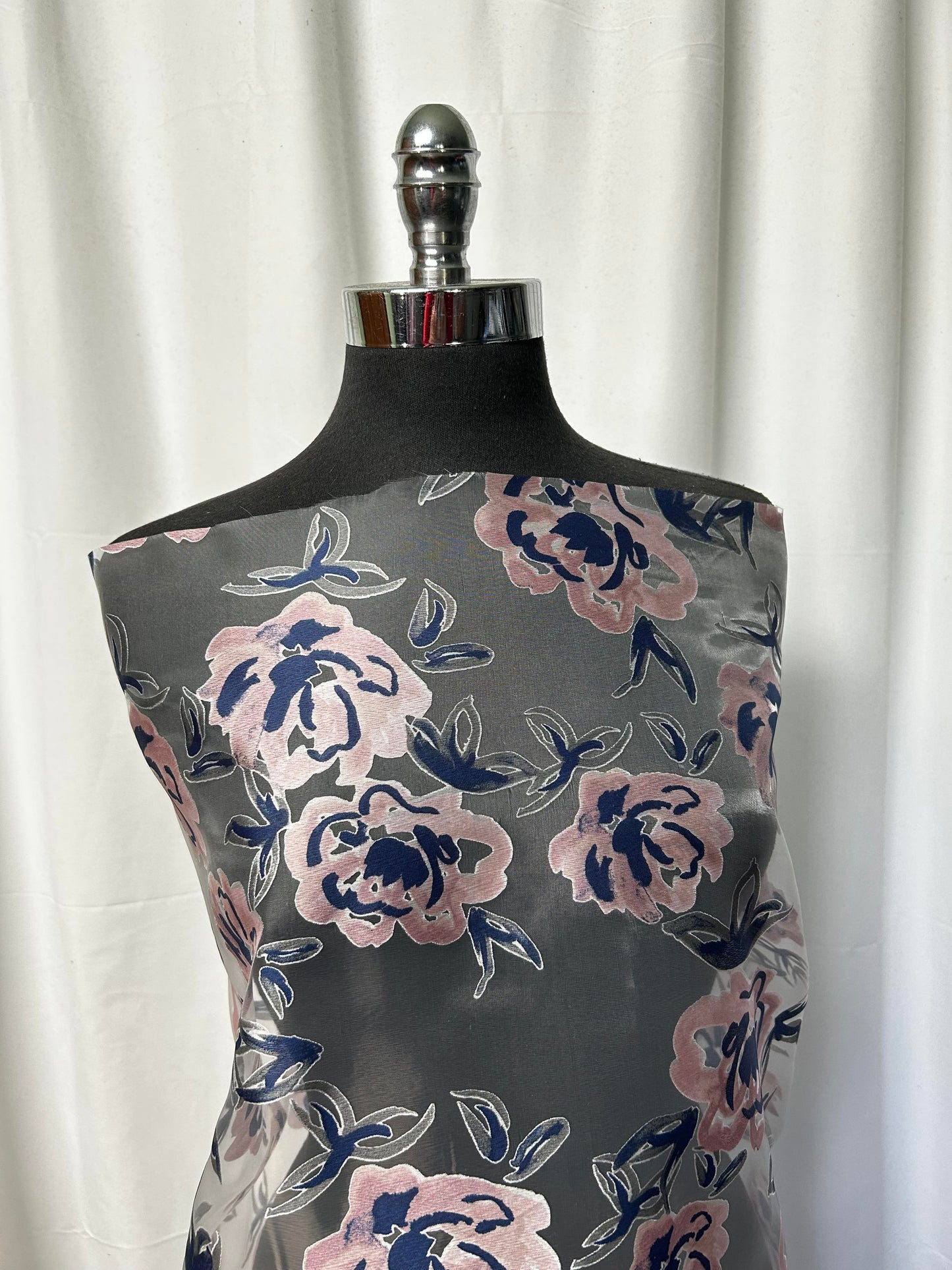 Floral - Printed Organza - 4 Yard Cut