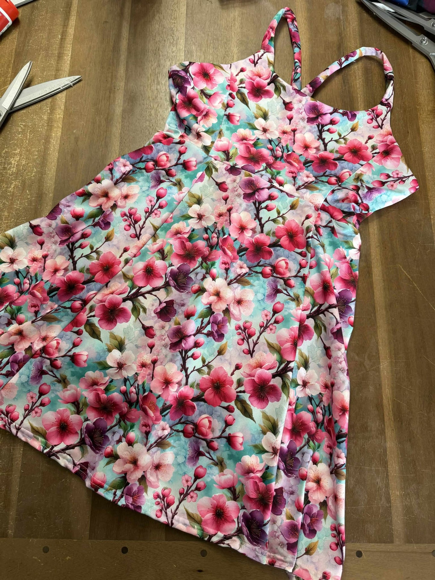 Cherry Blossom Dreams - Peached Performance - 2 Yard Cut