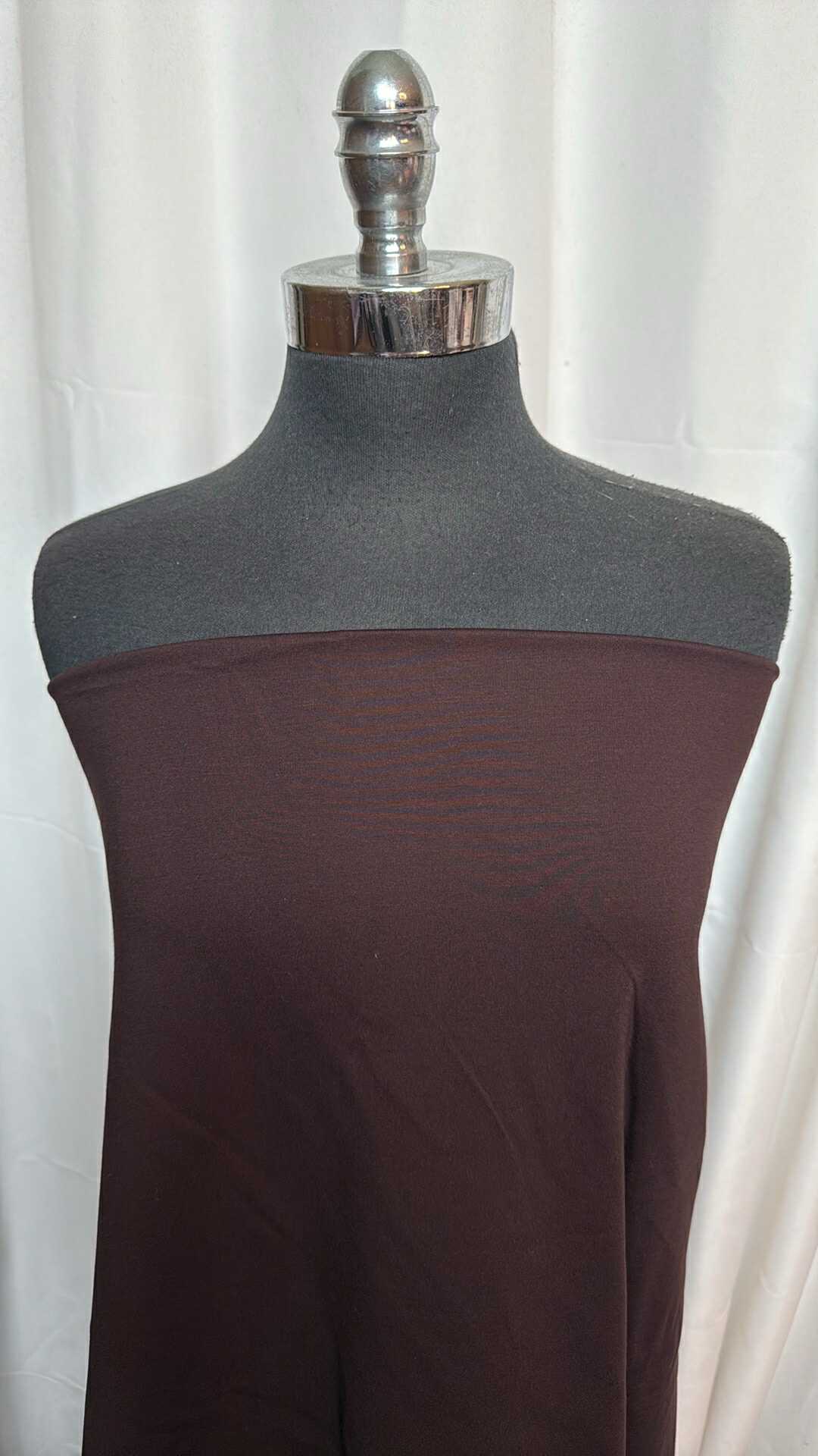 Chocolate - Nylon Ponte - 3 Yard Cut