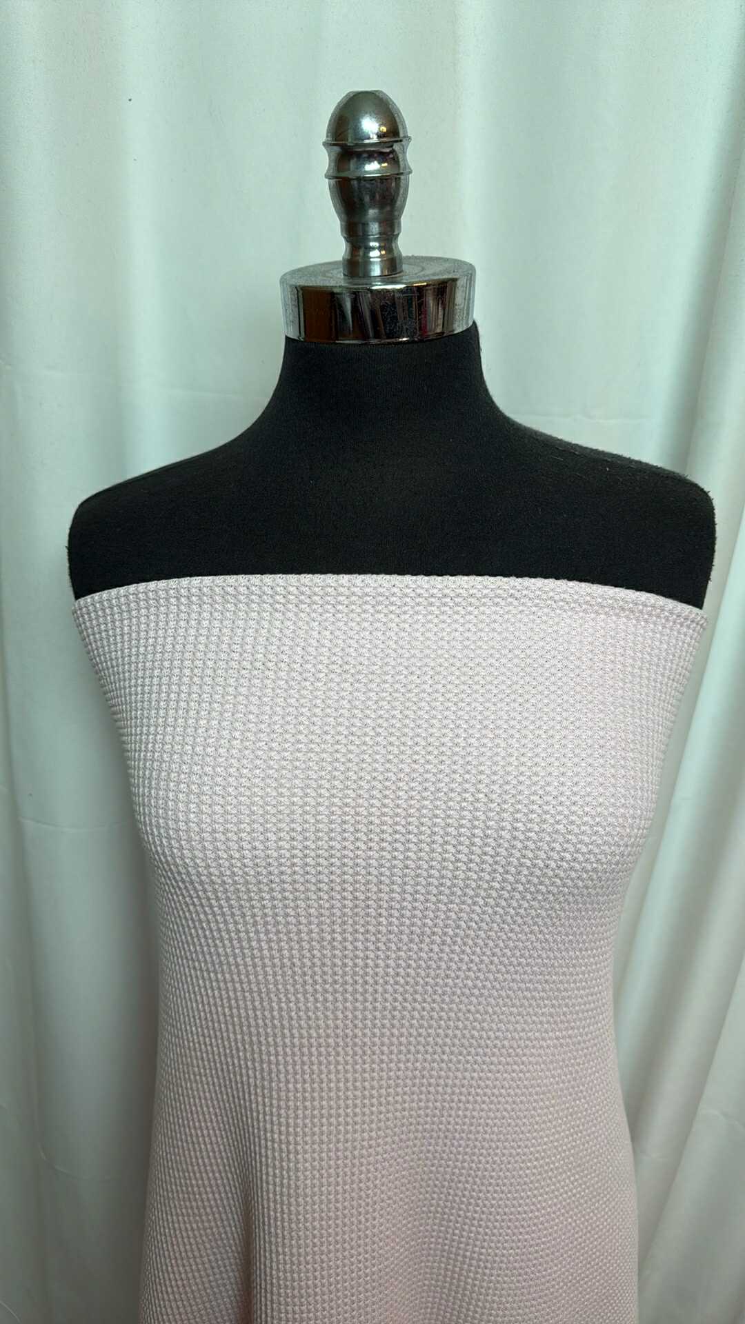Light Pink - Cotton/Modal Thermal Knit - 2 Yard Cut