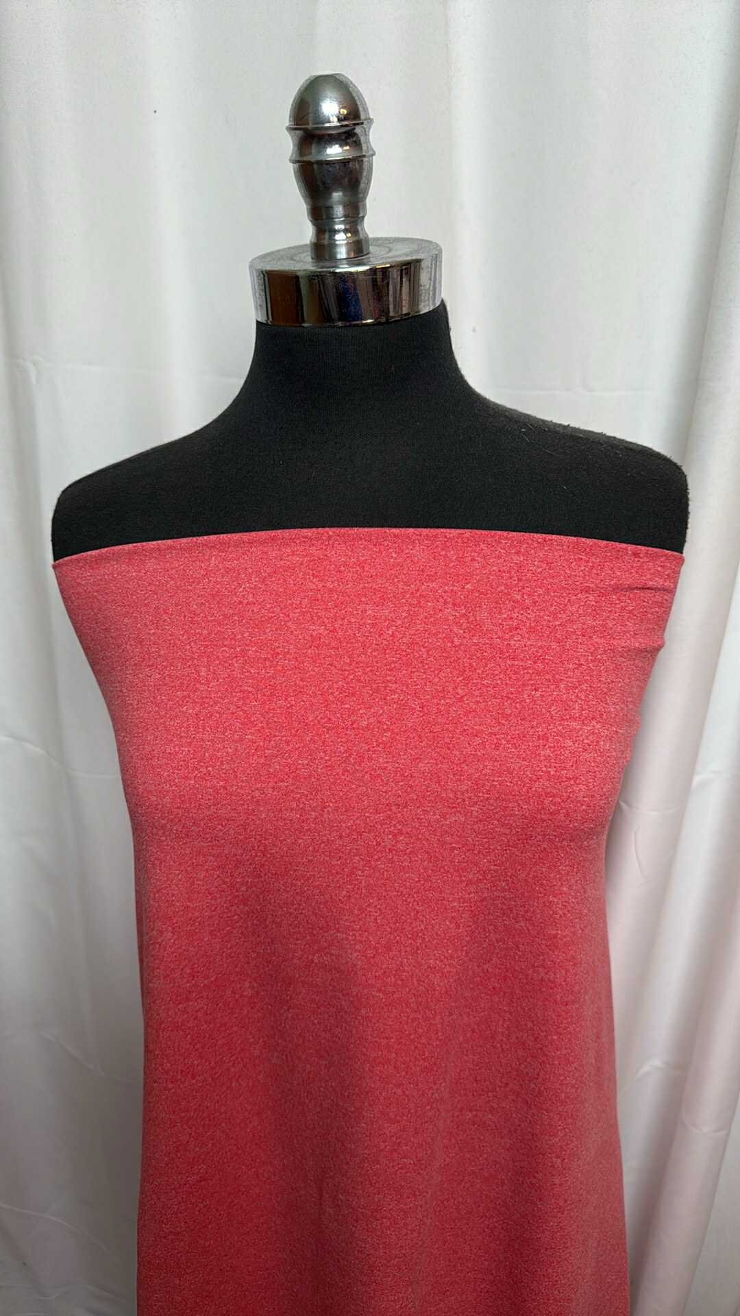 Heather Coral - Double Brushed Poly Spandex - 2 Yard Cut