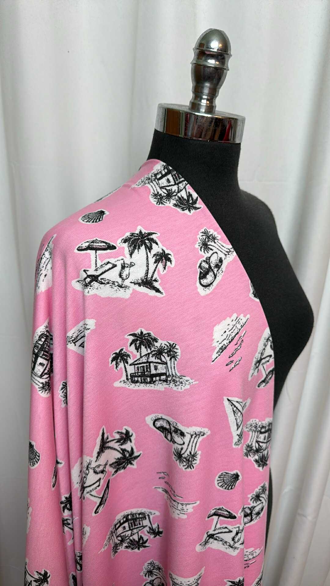 Pink Beach - PRS French Terry - 2 Yard Cut