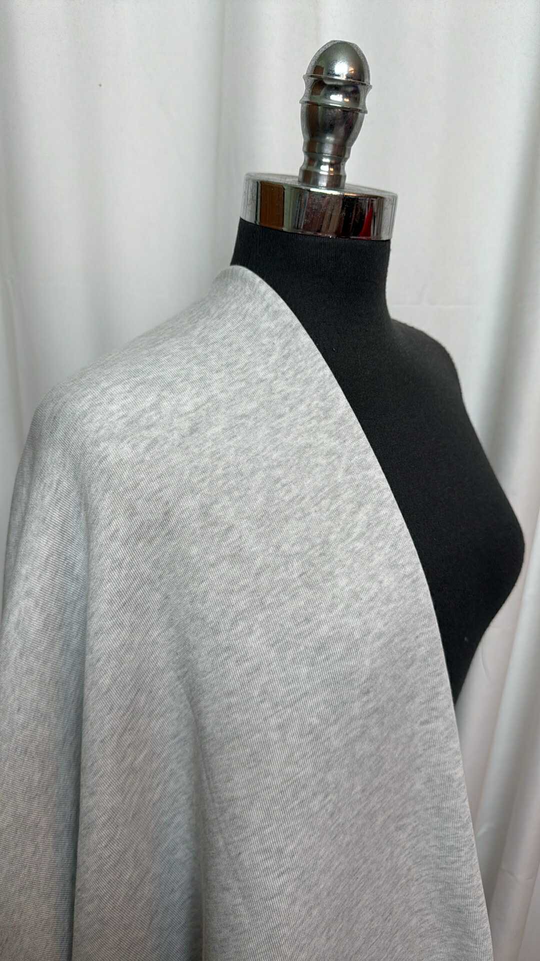 Heather Grey - Cotton/Poly Sweatshirt Fleece (72" Wide) - 3 Yard Cut