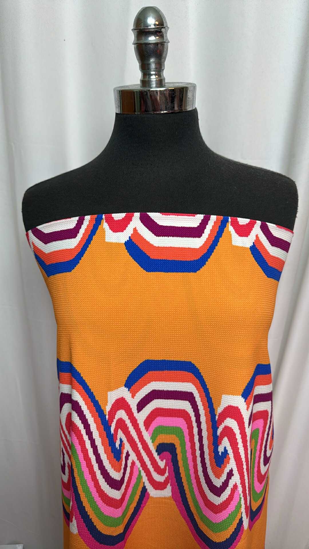 Twisted Lines - Textured Nylon/Spandex Swim - 1.5 Yard Cut