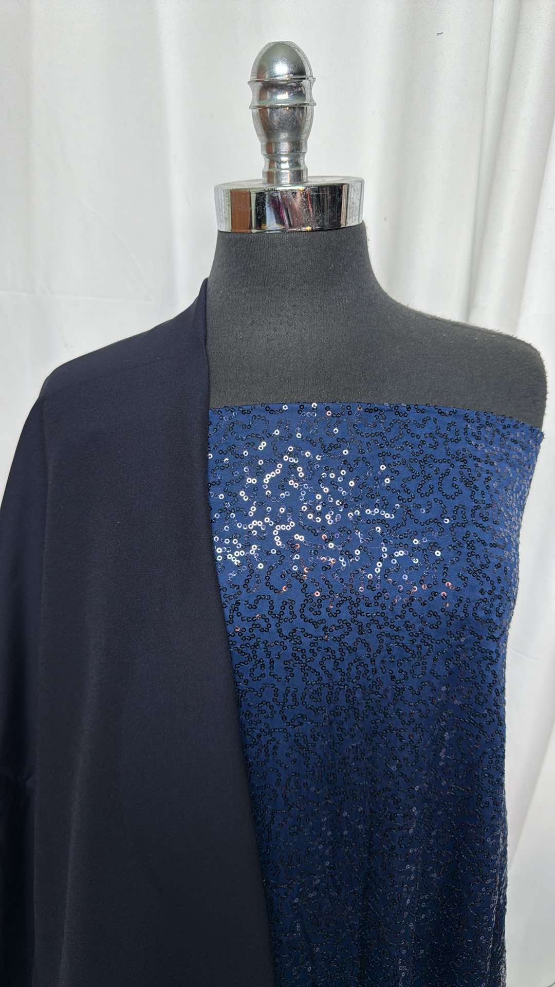 NAVY/SEQUIN BUNDLE : 2YD Sequin ITY & 2YD Navy Millennium : A27182