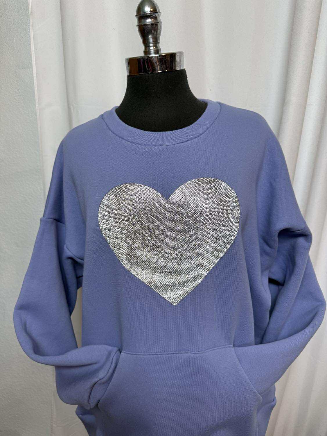 Periwinkle - Cotton Sweatshirt Fleece (66" Wide) - 2 Yard Cut
