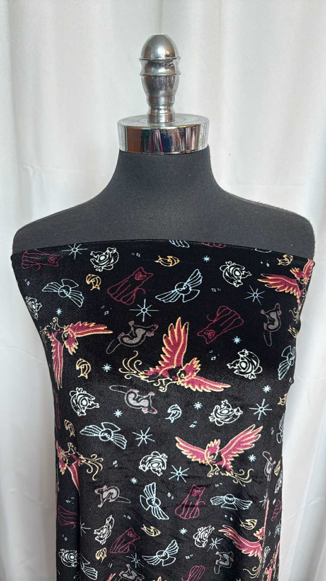 Wizard Friends - Stretch Velvet - 2 Yard Cut