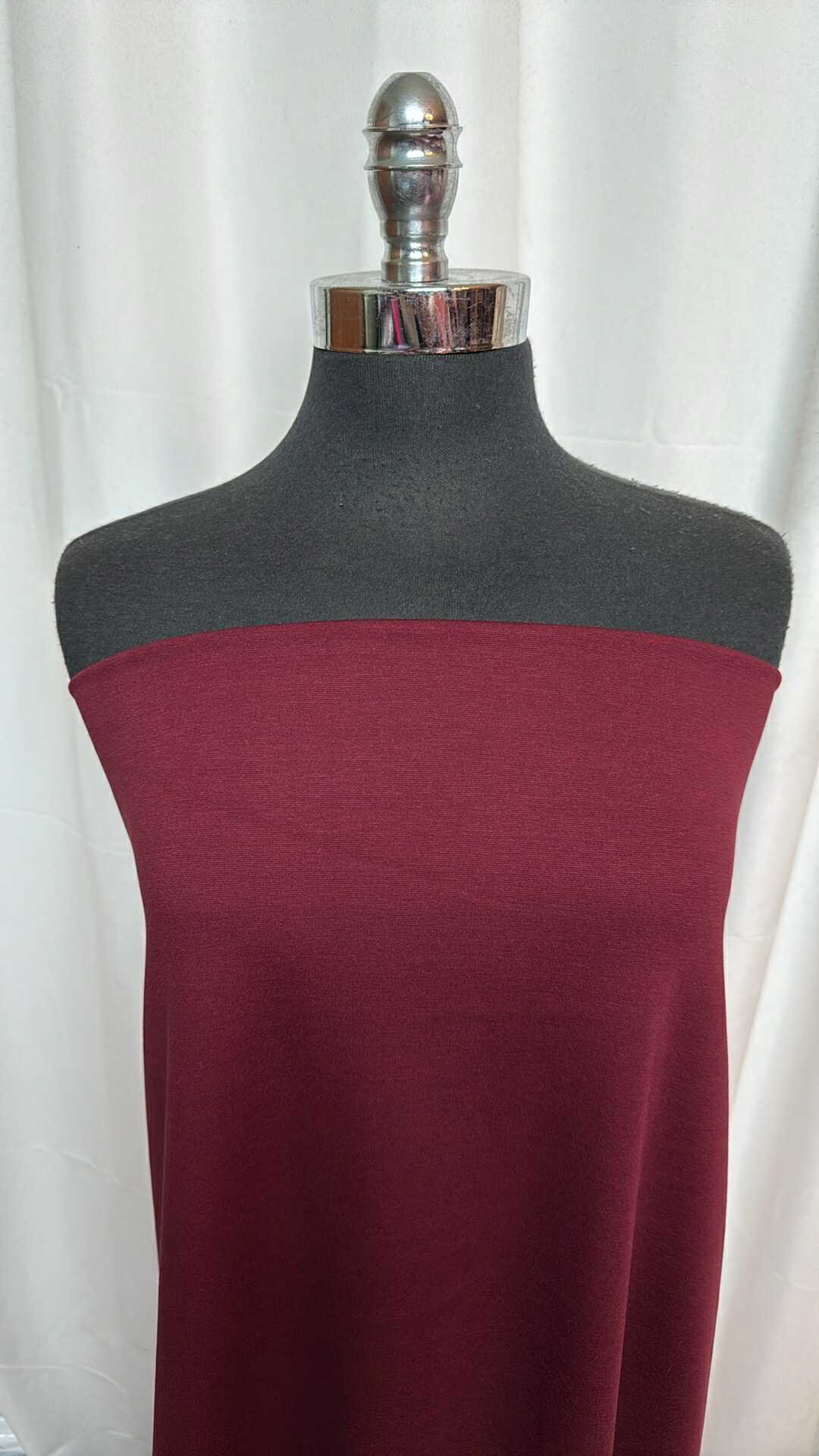 Burgundy - Nylon Ponte - 3 Yard Cut