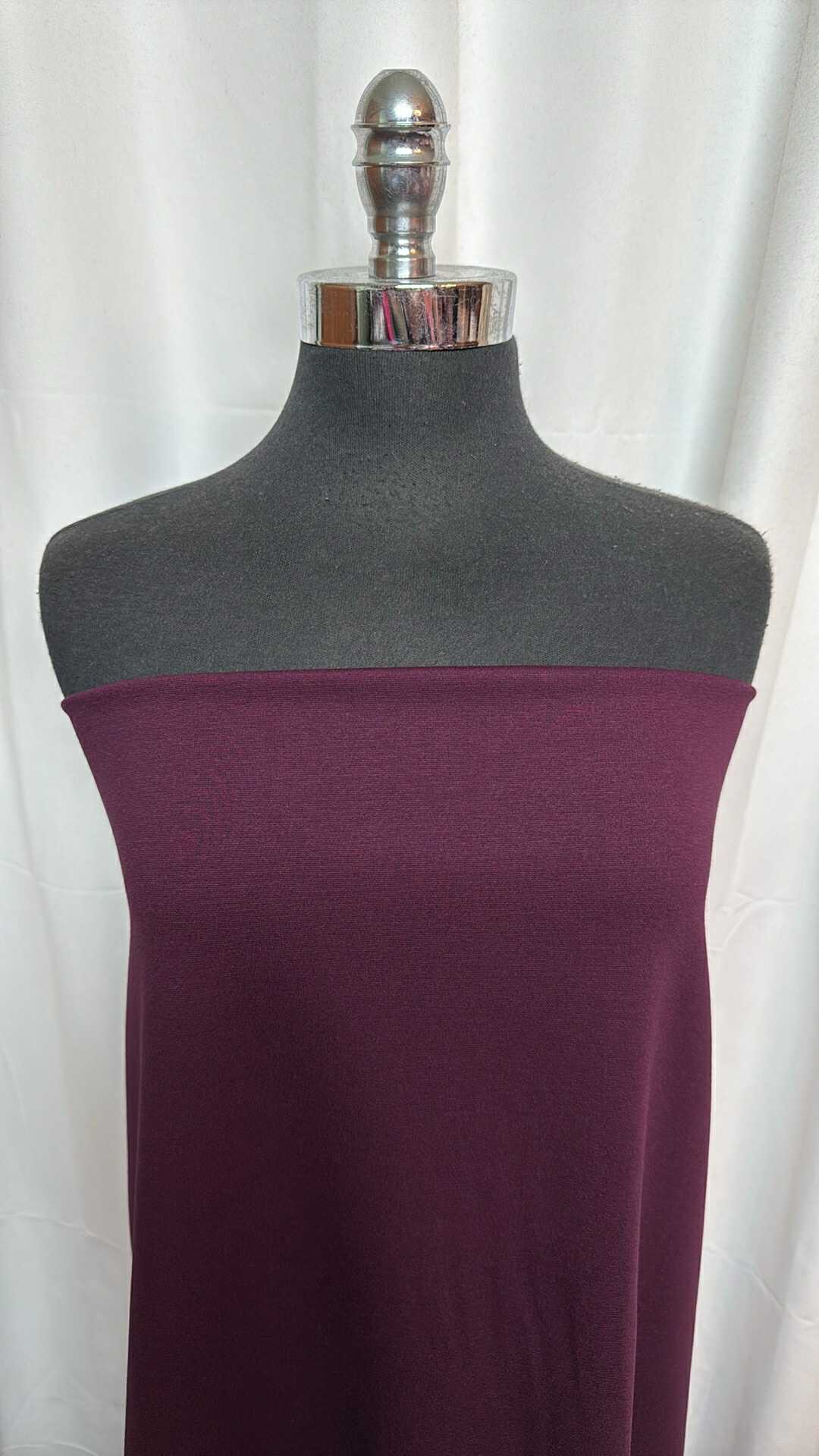 Wine - Nylon Ponte - 2 Yard Cut