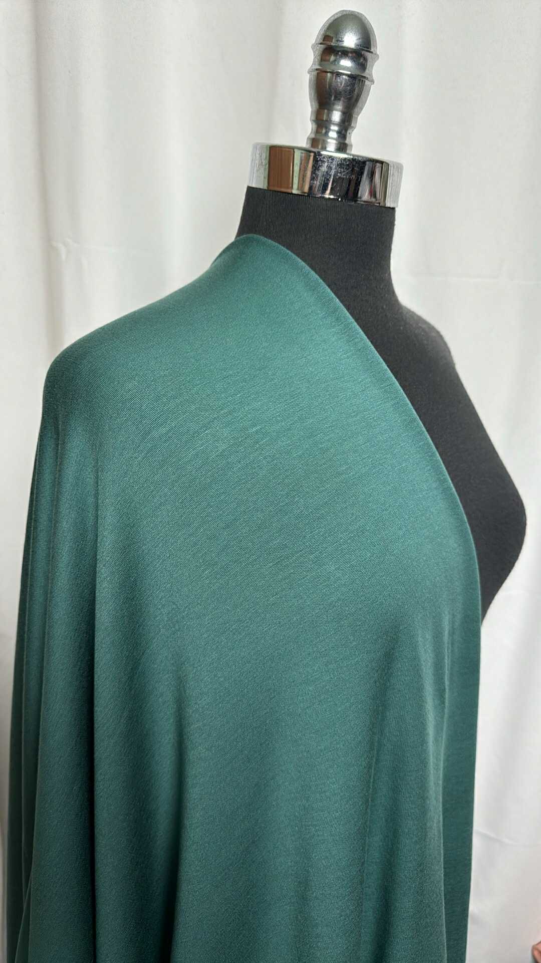 Deep Teal - Modal/Spandex Brushed French Terry - By the Yard