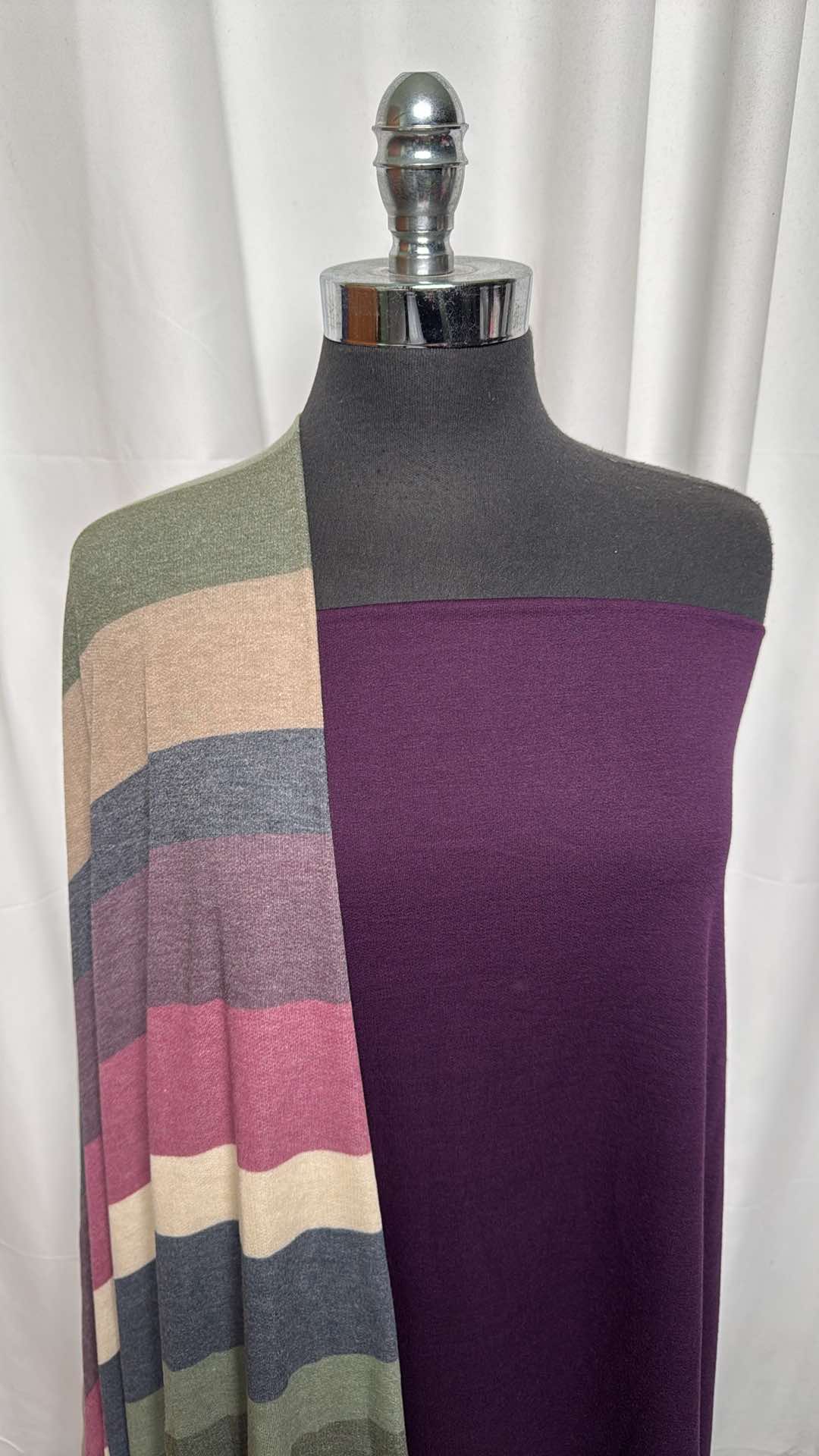 PURPLE/WIDE STRIPE BUNDLE : 2YD Purple PRS FT & 2YD Wide Stripe PRS FT : A26334