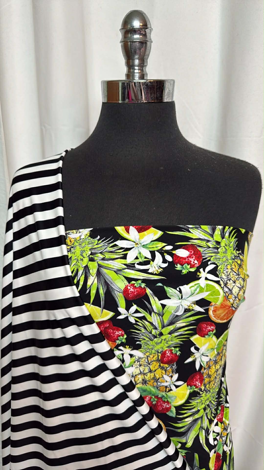 FRUIT/STRIPE BUNDLE : 2YD Fruit N/S Swim & 1YD Stripe N/S Swim : A29564